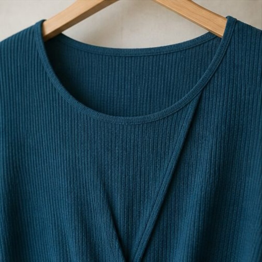 Teal Ruffle Blouse - Picture 4 of 6